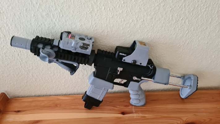 Airsoft M4 Collapsible Stock | 3d print model