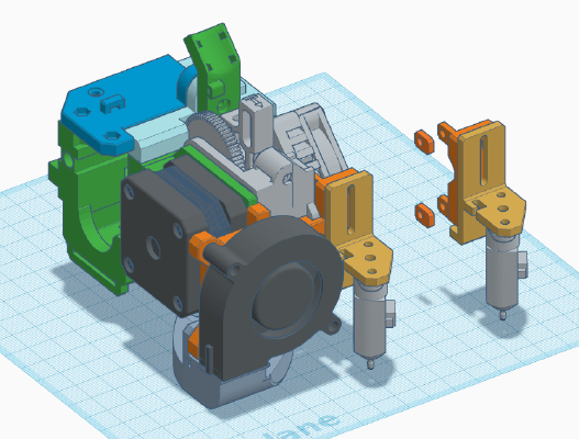 Titan Aero mount for hevort | 3d print model