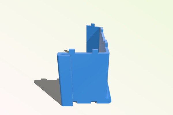 Side Stackable Component Bins _ Louvre Panel Trays | 3d print model