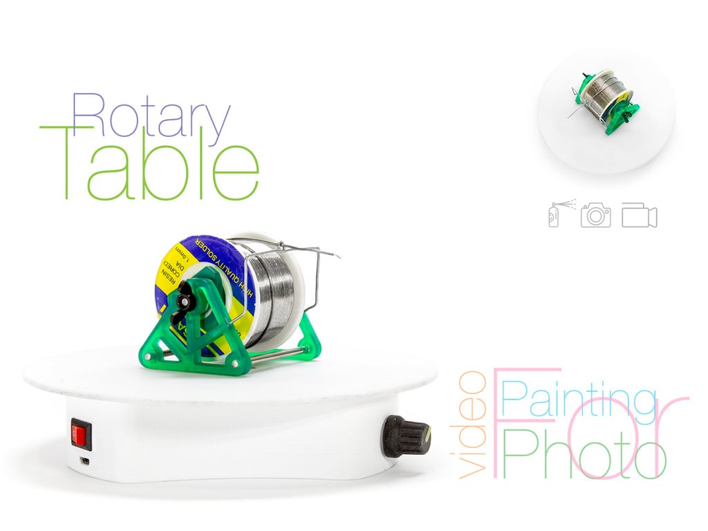 Rotary table for painting