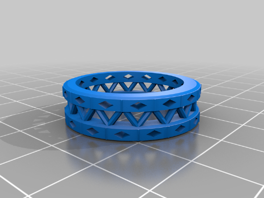 Parametric Bracelet... and band rings | 3d print model