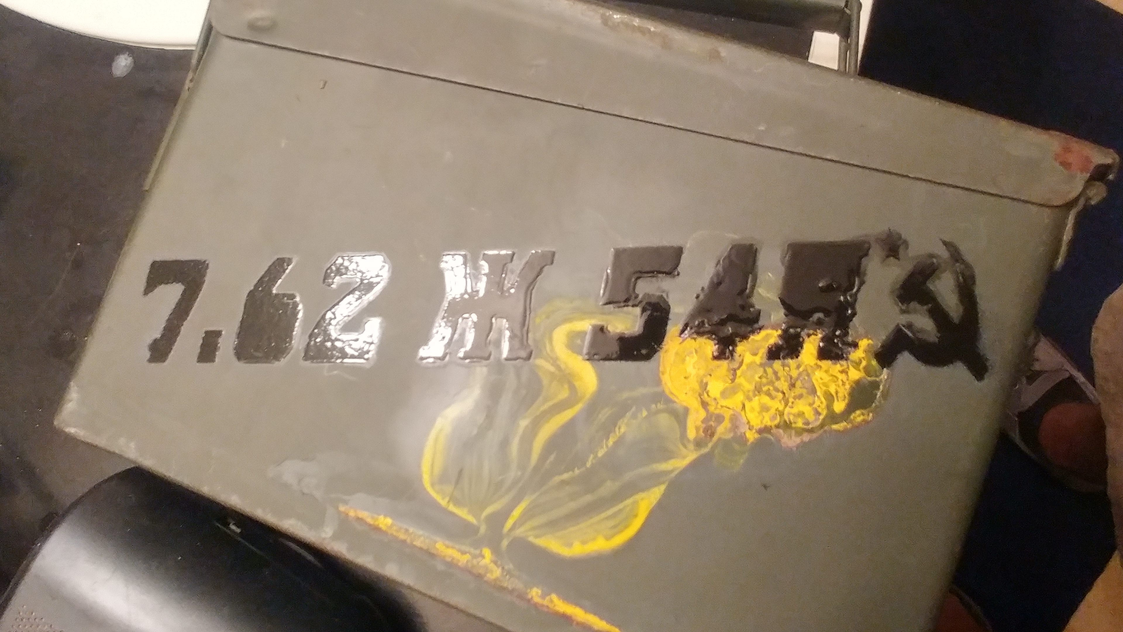7.62X54R SOVIET SURPLUS AMMO STENCIL