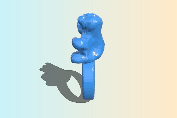 Froggy Ring | 3d print model