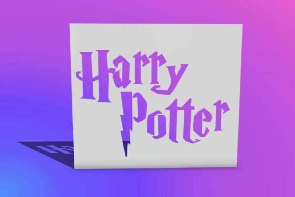 Harry Potter Stencil | 3d print model