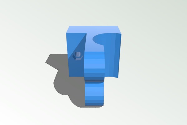 Motorcycle swivel cup holder | 3d print model