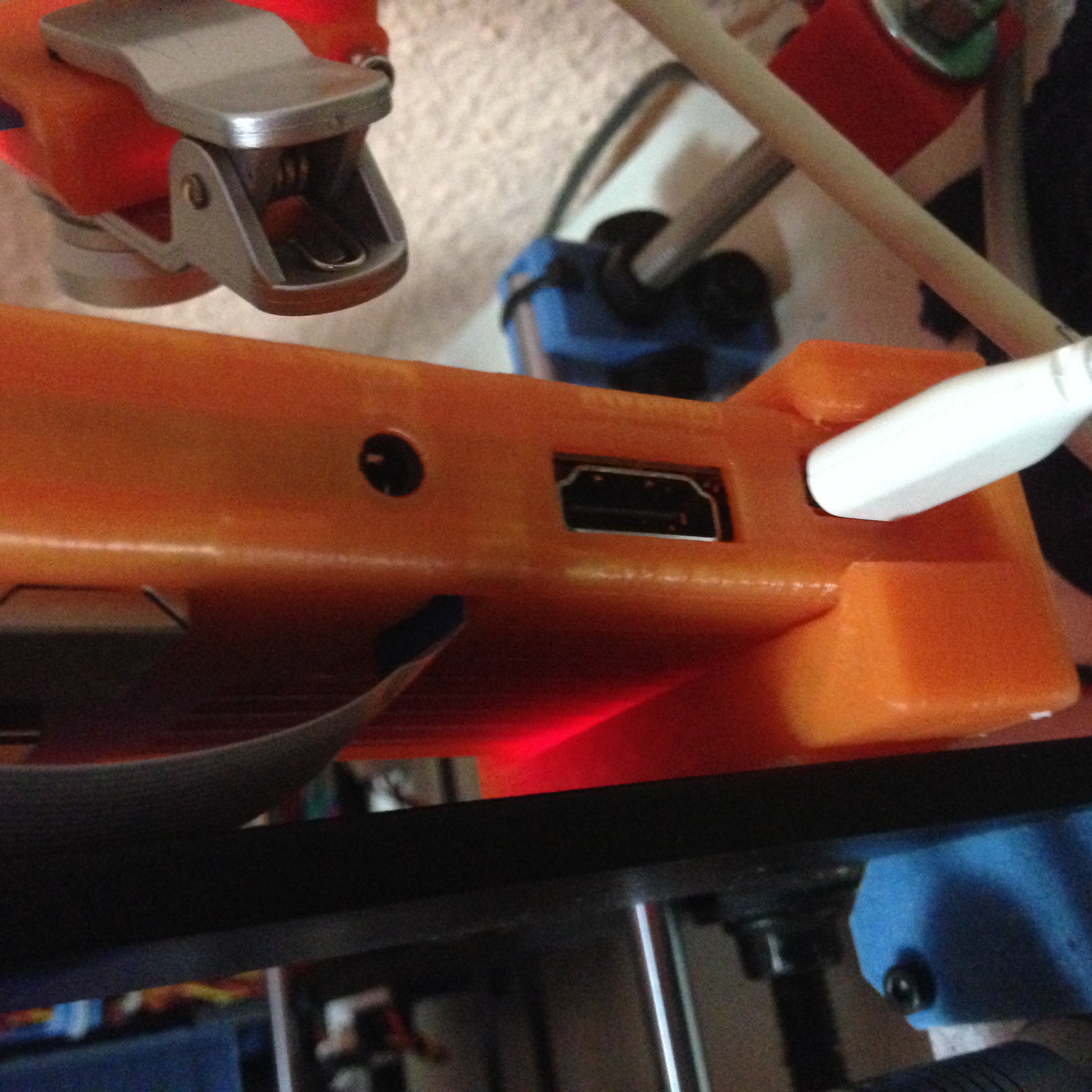 Raspberry Pi 2 case support for Prusa i3 and Pi Camera barclamp