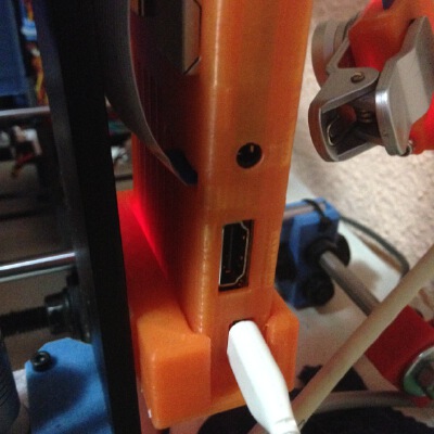 Raspberry Pi 2 case support for Prusa i3 and Pi Camera barclamp | 3d print model
