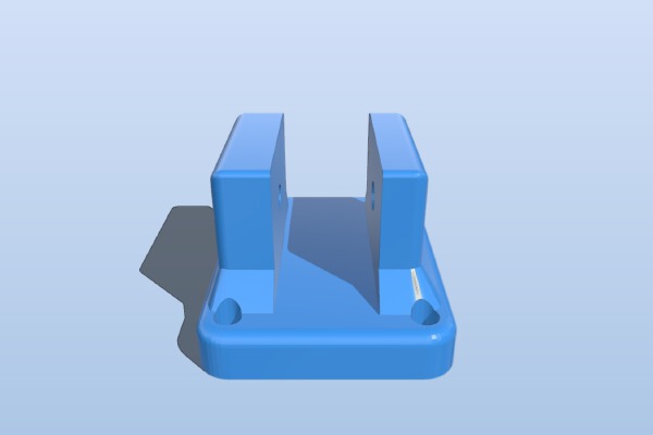 2" Caster mount | 3d print model