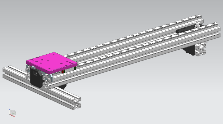 30x30 aluminium profile MGN12 linear rail GT2 6mm belt drive stage | 3d print model