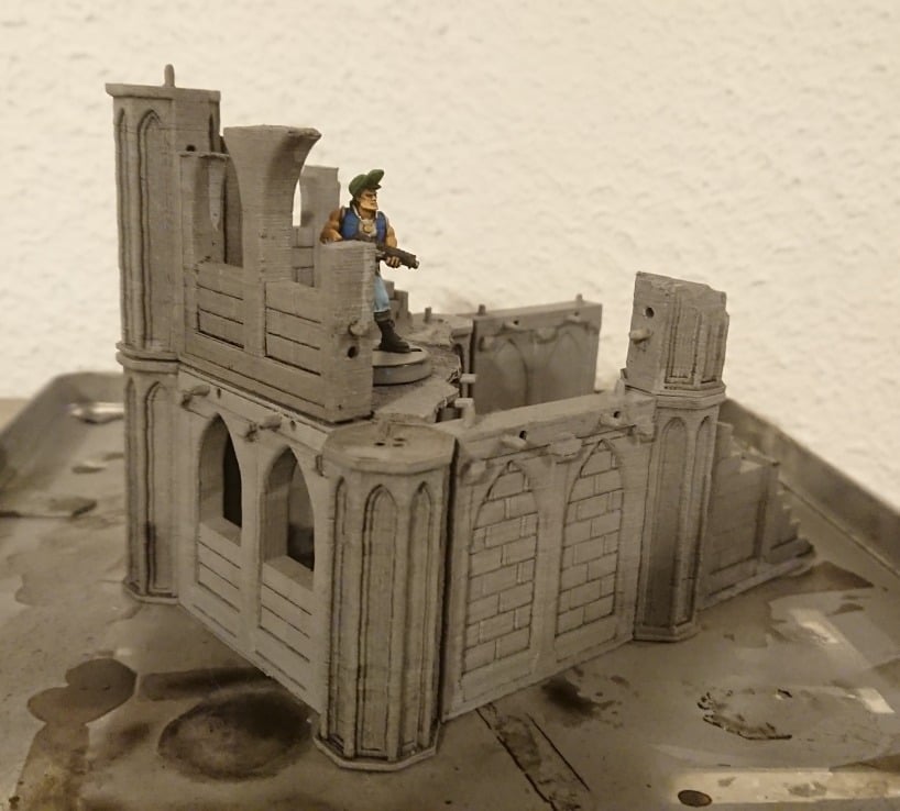 Modular snap-fit gothic ruins