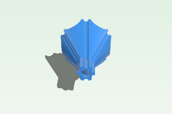Vented Funnel for a Pyrex 100ml Graduated flask | 3d print model