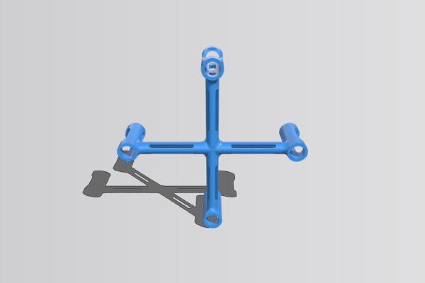Quadcopter Chassis: Nano-Micro Ares Ethos QX75 replacement chassis | 3d print model