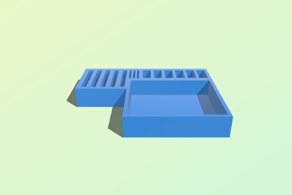 Sd, MicroSd and USB holder revision 2.0 | 3d print model