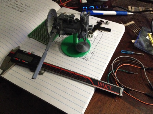 Cassini Space Probe Model Stand and Dedication Plaque | 3d print model
