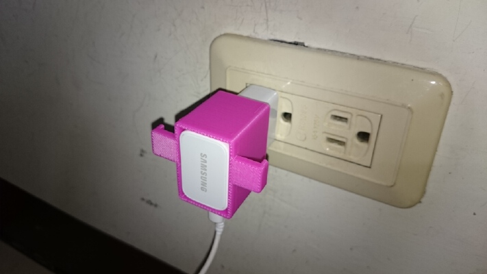 Galaxy Note5 Wall Plug Holder | 3d print model