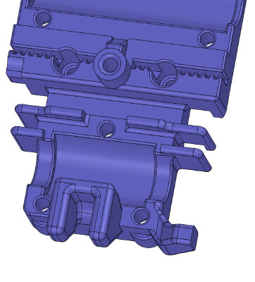 X-End Carriages with clearance for Z couplers for Zaribo_Haribo | 3d print model