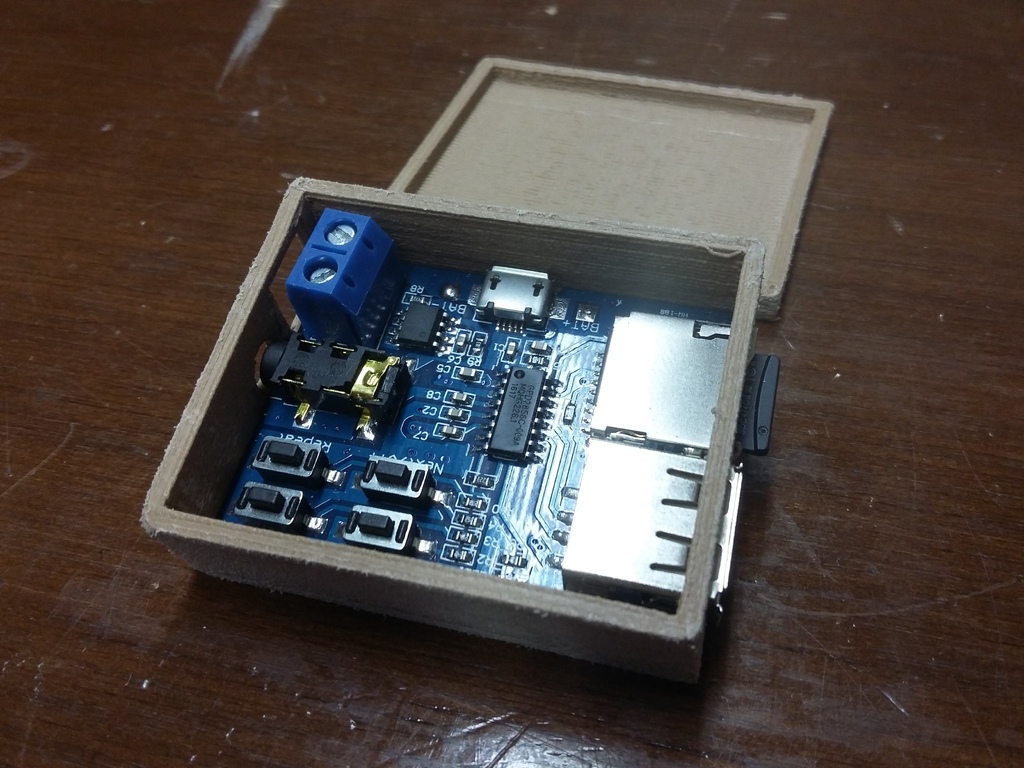 Generic mp3 decoder board case