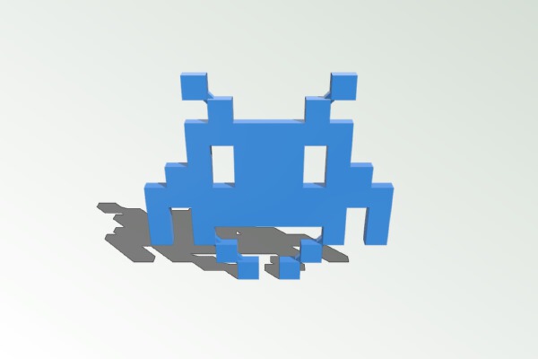Space Invader Hanger | 3d print model