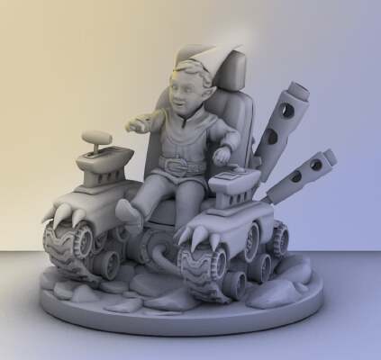 Gnome Artificer - Tabletop Miniature | 3d print model