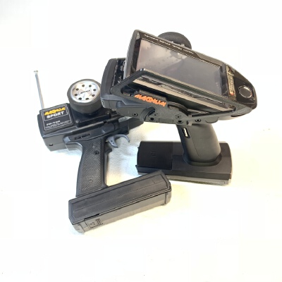Handle for Futaba 7px with old-school Magnum logo | 3d print model