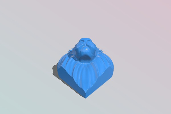 Stylized lion head | 3d print model