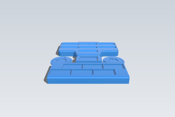 Double Domino Havoc - A 3D printed Game of Skill and Chance | 3d print model