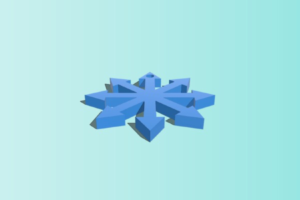  chaos cross | 3d print model