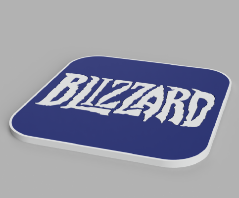 Blizzard coaster | 3d print model