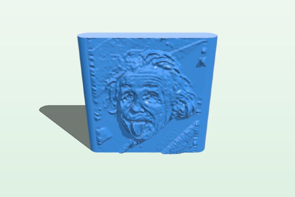 Einstein face | 3d print model