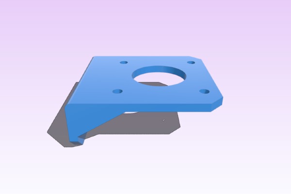 NEMA 17 Motor mount for 2020 _ 2040 extrusions | 3d print model