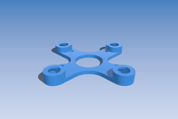 DJI Part 48 ZH3-3D Damping Unit Upper Bracket for Phantom 2 | 3d print model