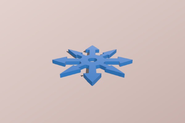alignment star spinner | 3d print model