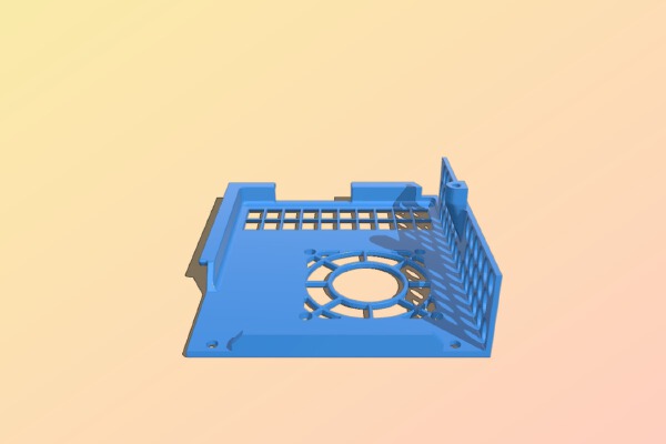 Ender 3 v2 Mainboard Cover 60mm silent fan | 3d print model