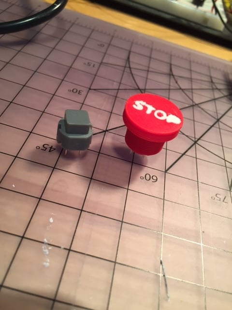 Miniature E-stop Button Cap