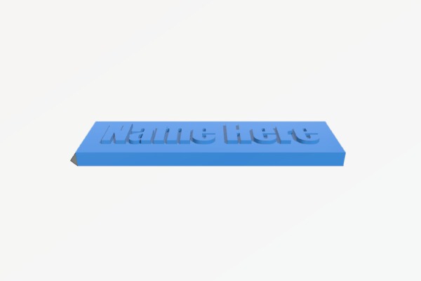 Custom Nameplate | 3d print model