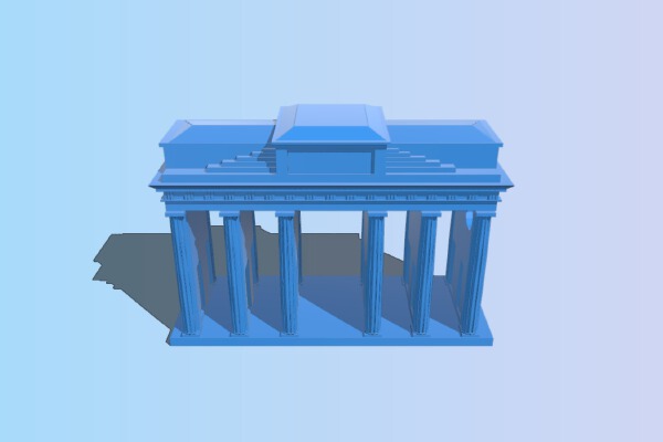 Berlin_Brandenburger Tor | 3d print model