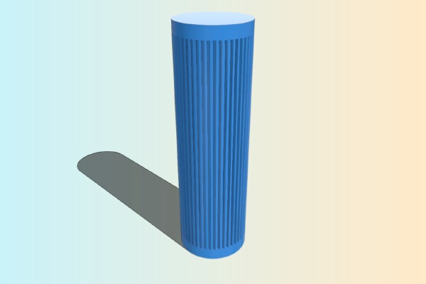 Ridged Cake Roller | 3d print model
