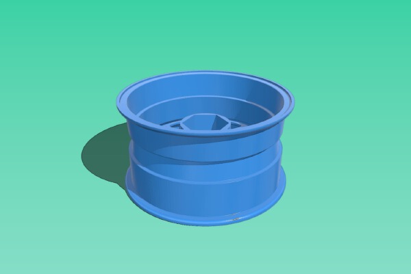 1_10 scale RC wheel, Drift, Porsche, RWB | 3d print model