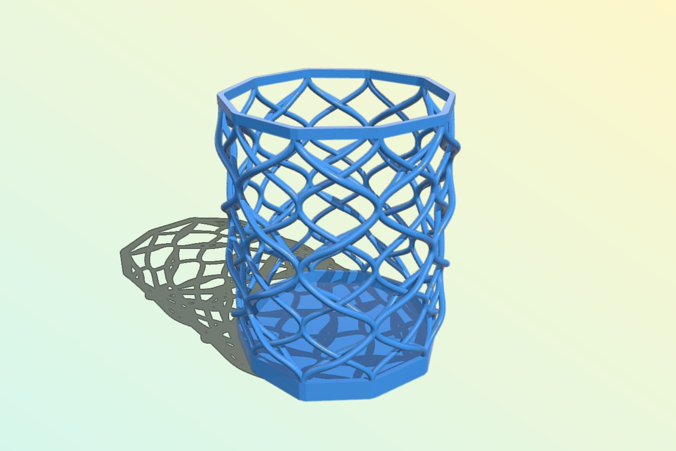 Helix pen holder
