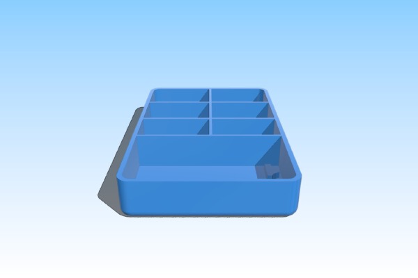 7 Section Part Tray | 3d print model