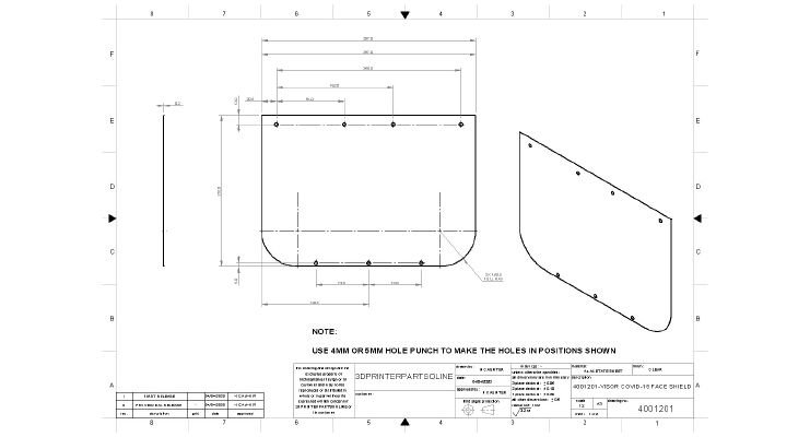 FACE SHIELD _ VISOR COVID-19 | 3d print model