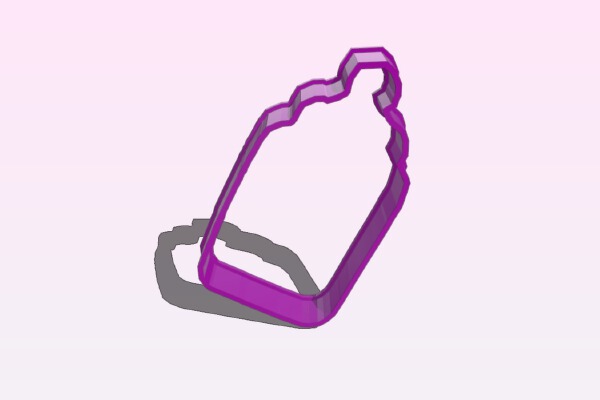 baby bottle Cookie Cutter | 3d print model