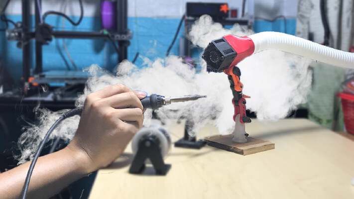 solder fume extractor | 3d print model