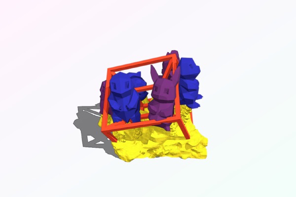 Trap for Small Beings (multimaterial) | 3d print model