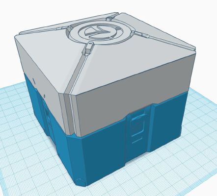 Overwatch Loot Box | 3d print model