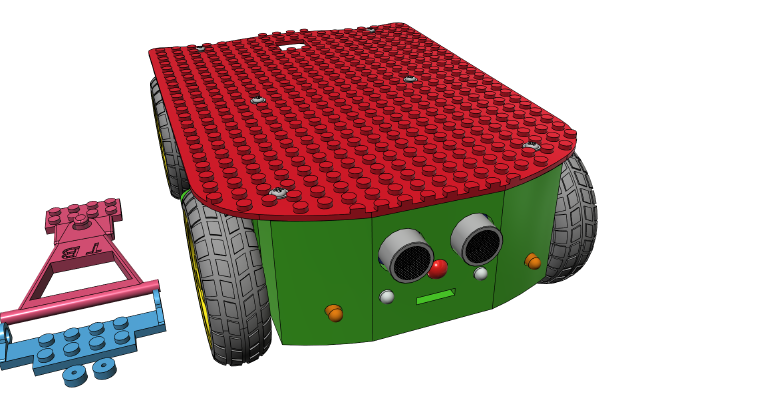 LEGGI ,LEGO Compatible Car Mk 2 | 3d print model
