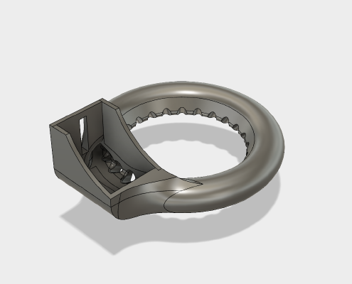 low profile ring cooler_circular fan duct for 5015 blower fan | 3d print model