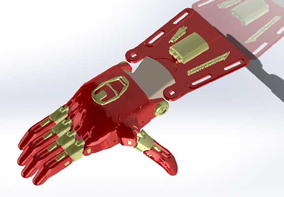 e-NABLE Phoenix Hand v2 - Iron Man | 3d print model