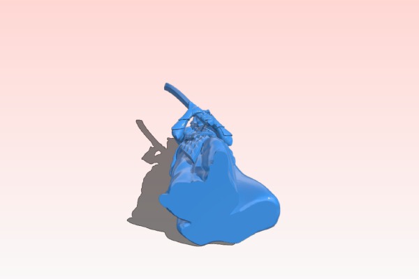 Elven lady with sword | 3d print model