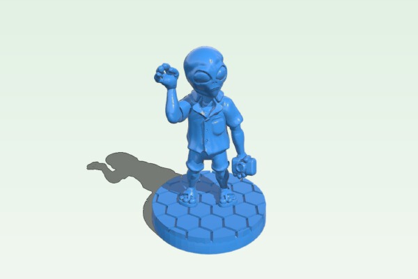 Graylien Tourist (28mm_Heroic scale) | 3d print model